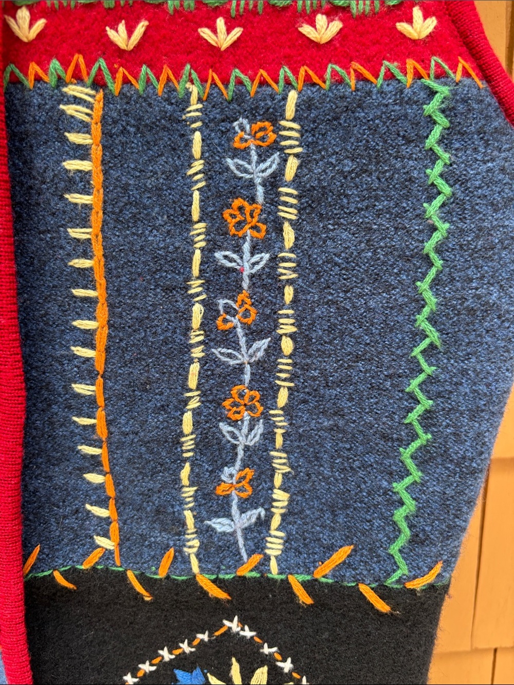 COLDWATER CREEK | VTG 90s Grannycore Floral Patchwork Embroidered Vest Size M - Picture 6 of 11